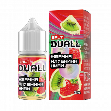 Жидкость Duall salt 30ml LIGHT 20mg (Жвачка Клубника Киви, Light)