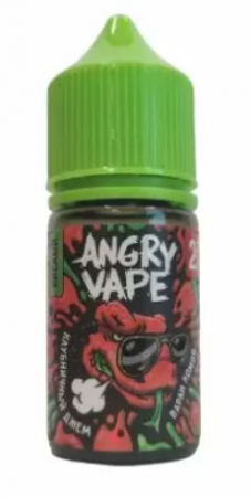 Жидкость Angry Vape salt 30ml 20mg Sour (Варан Комод (Клубничный джем), Light)