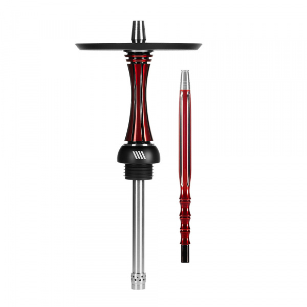 Шахта Alpha Hookah X Reverse (Red Black, 49 см, 14 мм, Шахта, Шланг, Мундштук, Нержавеющая сталь, Да)