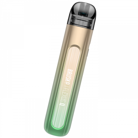 POD-система Brusko FLEXUS Q (Turquoise gradient (Бежево-зеленый градиент), 700 mAh, 18 W, 2 мл, Датчик затяжки, кнопка)