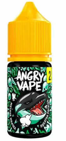 Жидкость Angry Vape salt 30ml 20mg (Косатка Рогатка (Мятная жвачка), Light)
