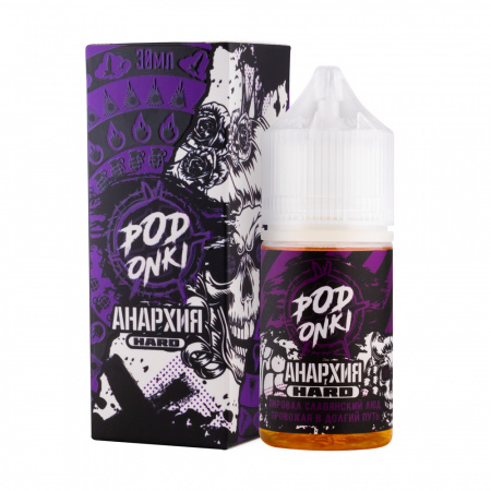 Жидкость Podonki Анархия 30ml 20mg Ultra (Пировал славянский люд, провожая в долгий путь (Лимонад из черной смородины), Hard)