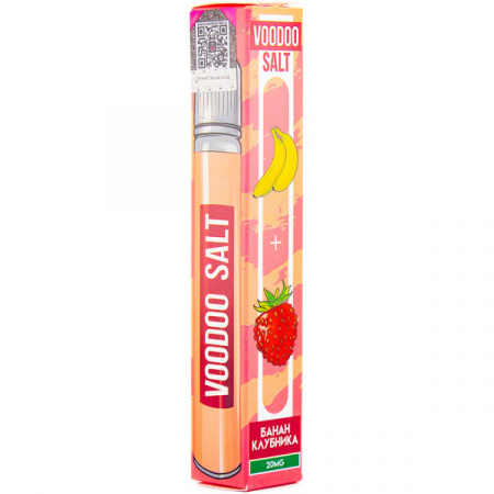 Жидкость VOODOO SALT 30ml 20mg (Strawberry Banana (Клубника банан), Light)