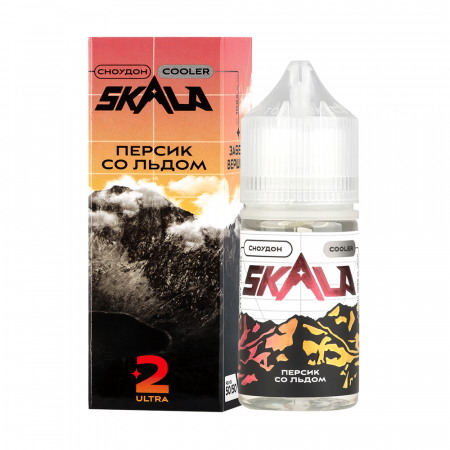 Жидкость SKALA salt 30 мл 2 ultra (50mg) (Сноудон (персик со льдом), Hard)