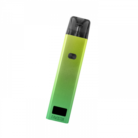 POD-система Brusko Favostix (Зеленый градиент, 1000 mAh, 30 W, 3 мл, Датчик затяжки, кнопка)