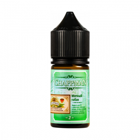 Жидкость Chappman salt 30ml 2 ultra (Мятный табак, Hard)