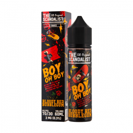 Жидкость The Scandalist 60ml 3mg (Boy Oh Boy (Жвачка с клубникой))